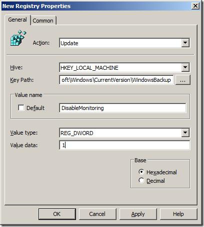 configurar el archivo en Windows 7