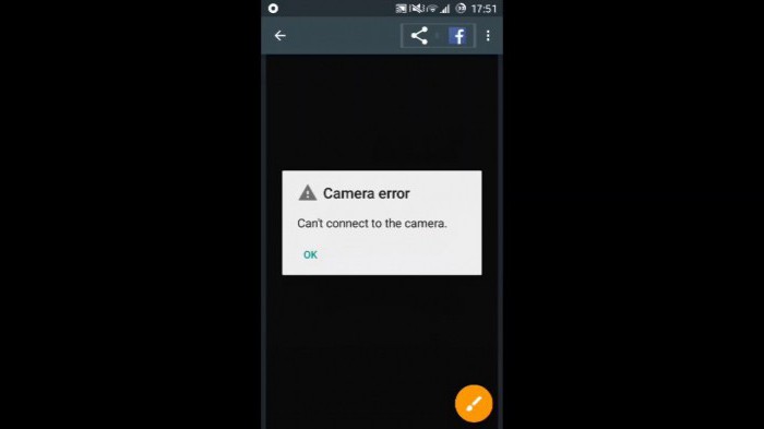 cámara de aplicación en android